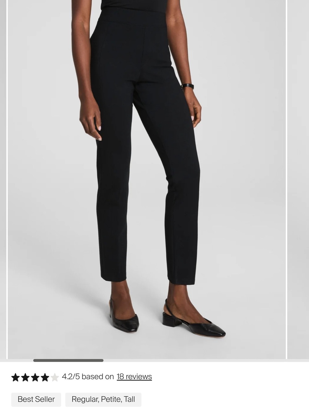 NWT Spanx Ponte Slim Straight Ankle Pants